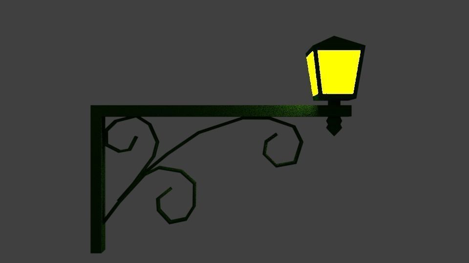 Wall Lamp 2 3D model_5
