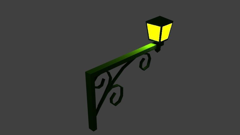 Wall Lamp 2 3D model_4