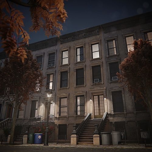 Newyork Building Pack Low-poly 3D model 3