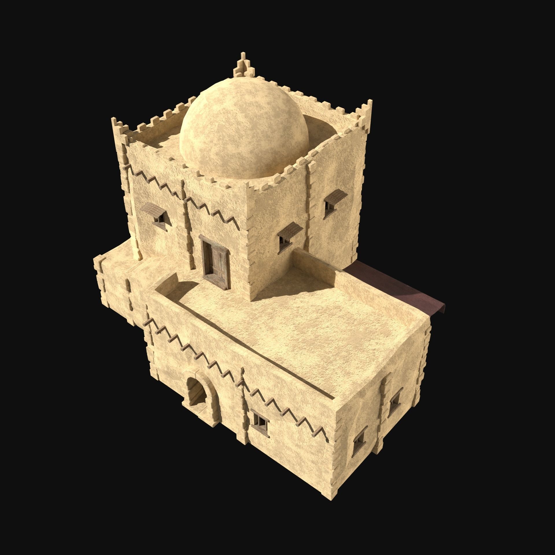 DESERT ARAB ANCIENT EGYPT TURKEY SUMER BABYLON HOUSE COLLECTION Low-poly 3D model_35