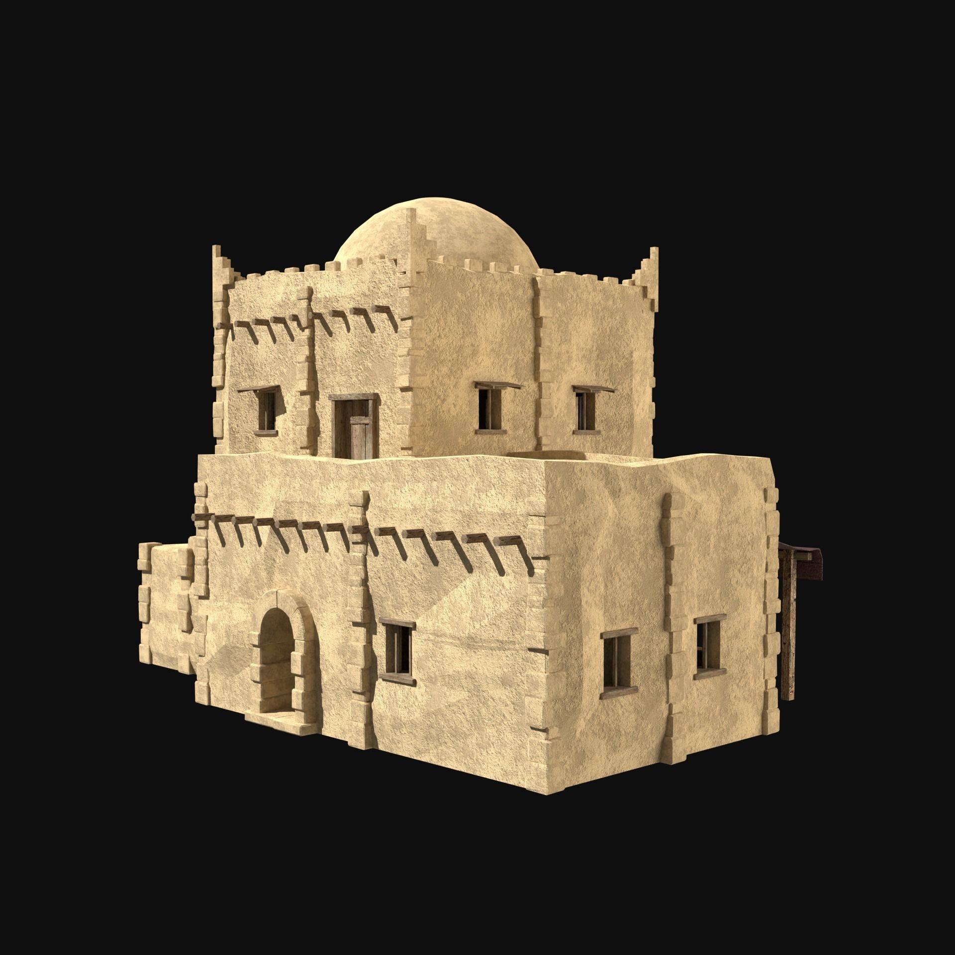 DESERT ARAB ANCIENT EGYPT TURKEY SUMER BABYLON HOUSE COLLECTION Low-poly 3D model_25