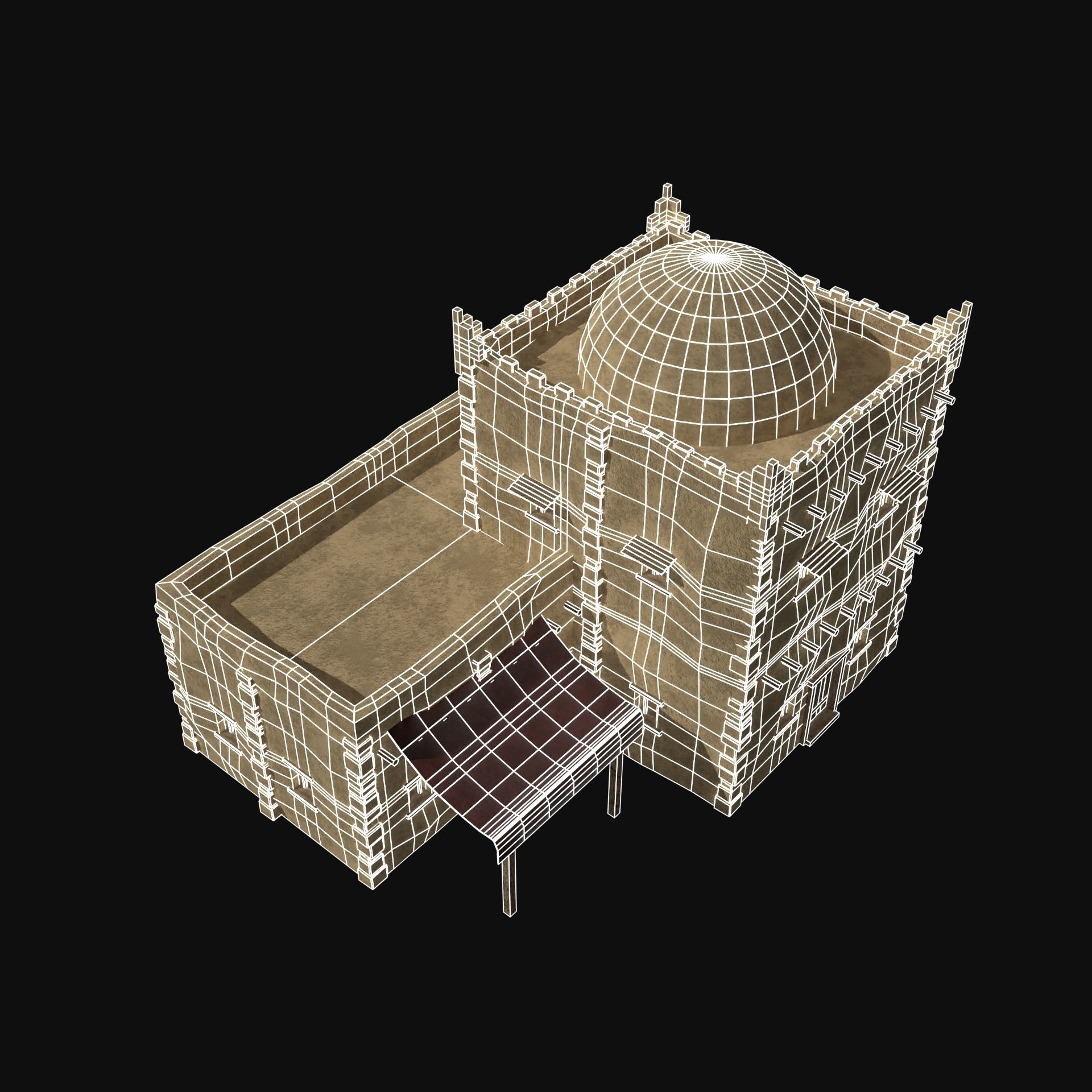 DESERT ARAB ANCIENT EGYPT TURKEY SUMER BABYLON HOUSE COLLECTION Low-poly 3D model_46