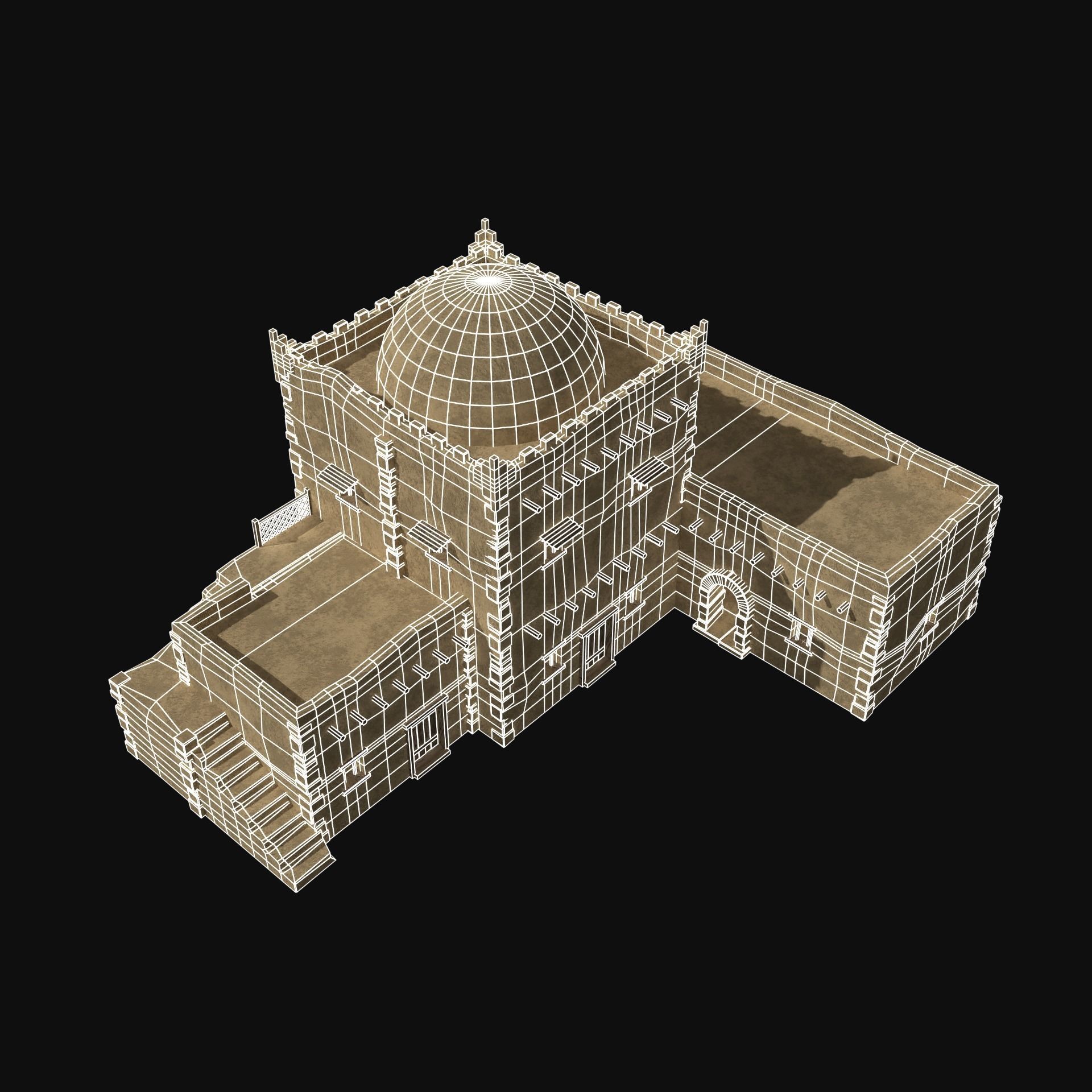 DESERT ARAB ANCIENT EGYPT TURKEY SUMER BABYLON HOUSE COLLECTION Low-poly 3D model_41