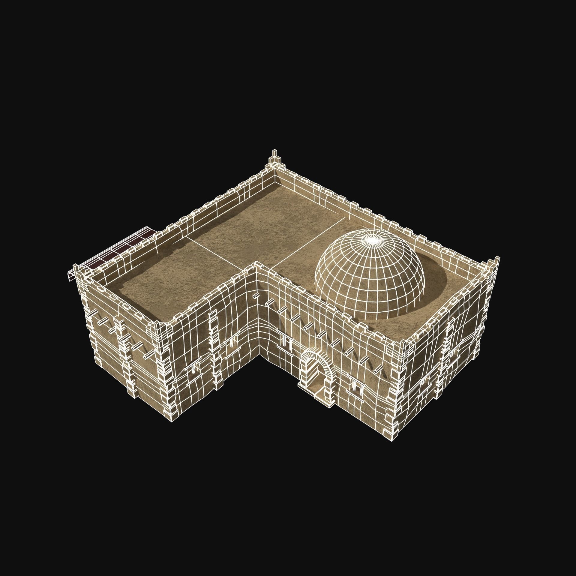 DESERT ARAB ANCIENT EGYPT TURKEY SUMER BABYLON HOUSE COLLECTION Low-poly 3D model_40