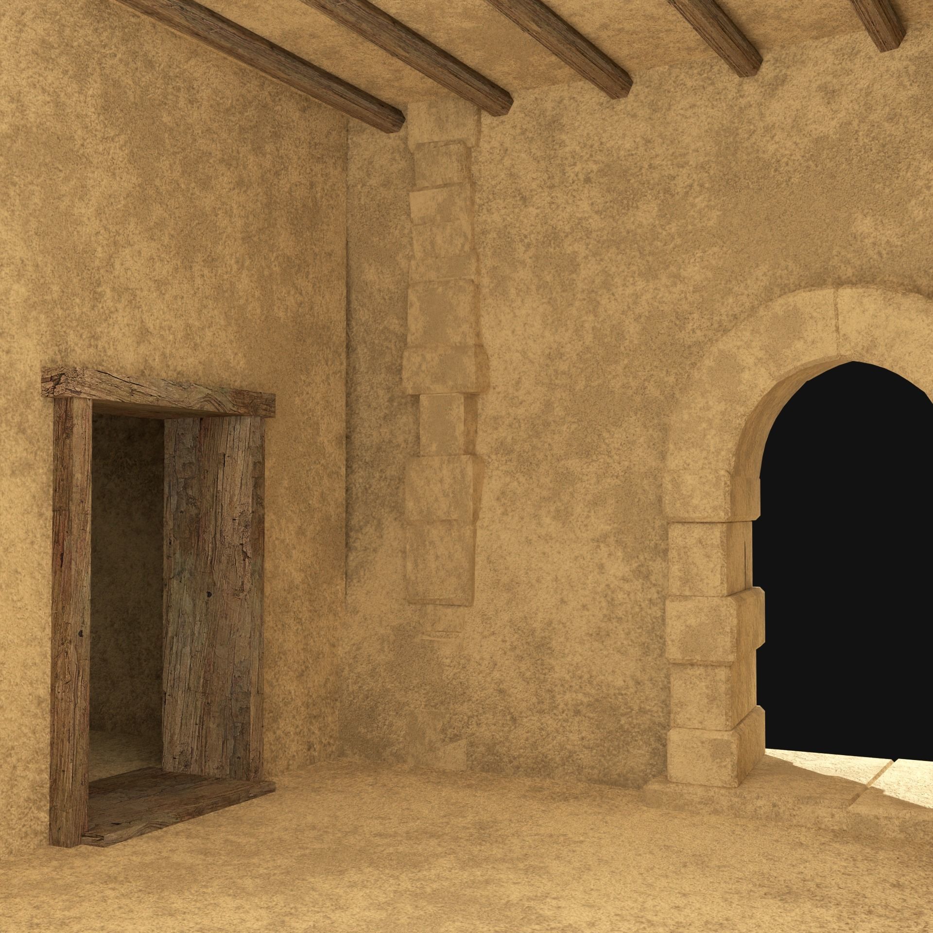 DESERT ARAB ANCIENT EGYPT TURKEY SUMER BABYLON HOUSE COLLECTION Low-poly 3D model_20