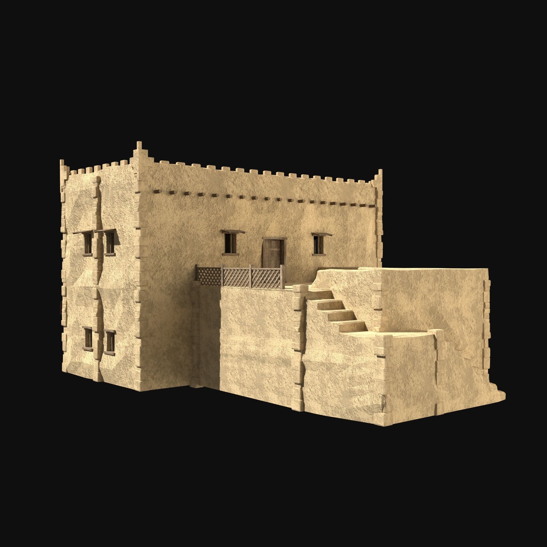 DESERT ARAB ANCIENT EGYPT TURKEY SUMER BABYLON HOUSE COLLECTION Low-poly 3D model_18