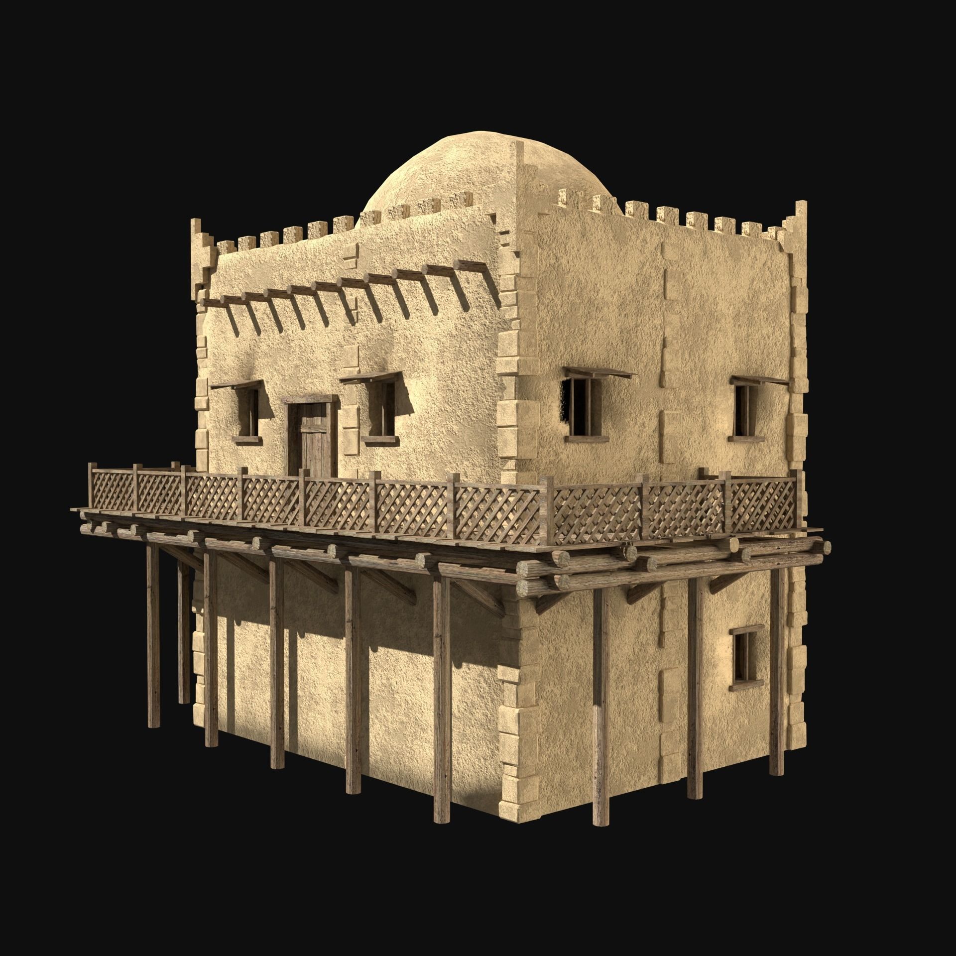 DESERT ARAB ANCIENT EGYPT TURKEY SUMER BABYLON HOUSE COLLECTION Low-poly 3D model_11