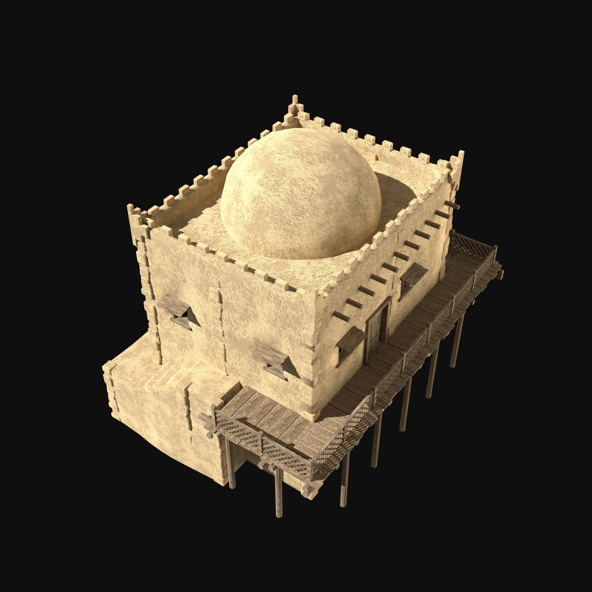 DESERT ARAB ANCIENT EGYPT TURKEY SUMER BABYLON HOUSE COLLECTION Low-poly 3D model_31