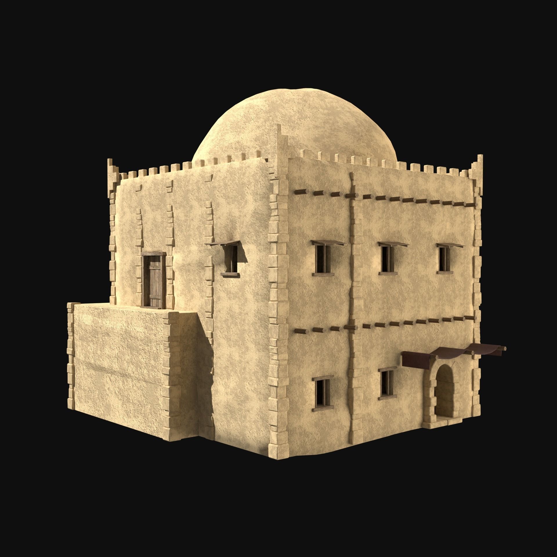 DESERT ARAB ANCIENT EGYPT TURKEY SUMER BABYLON HOUSE COLLECTION Low-poly 3D model_24