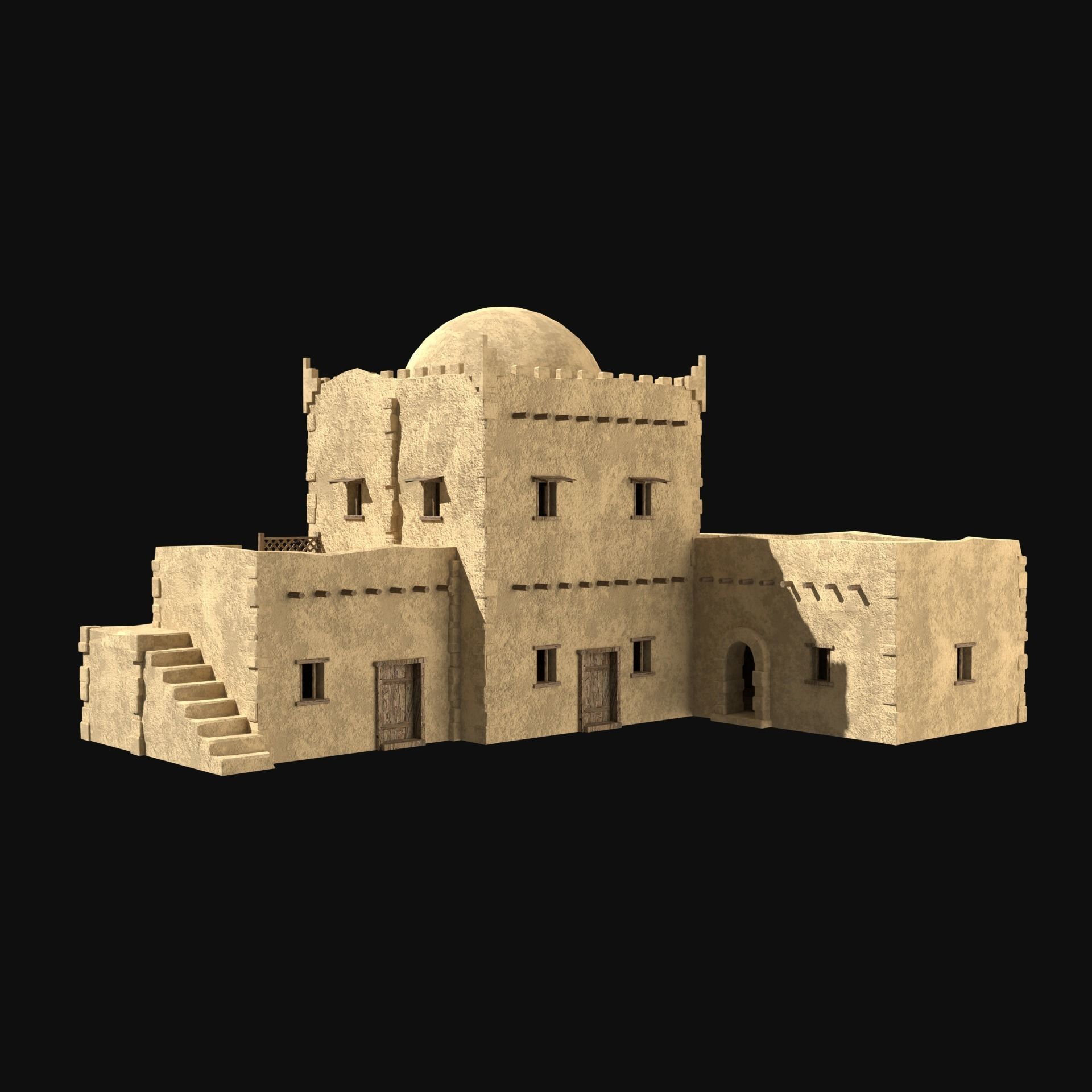 DESERT ARAB ANCIENT EGYPT TURKEY SUMER BABYLON HOUSE COLLECTION Low-poly 3D model_19