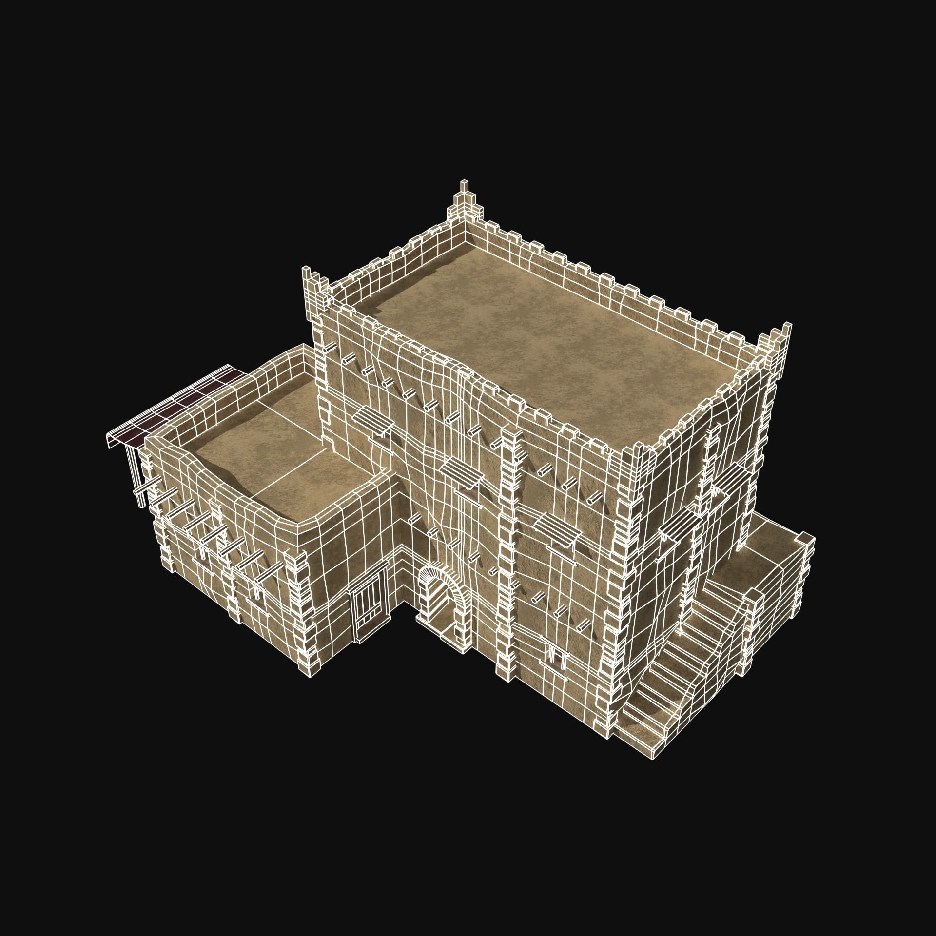 DESERT ARAB ANCIENT EGYPT TURKEY SUMER BABYLON HOUSE COLLECTION Low-poly 3D model_42