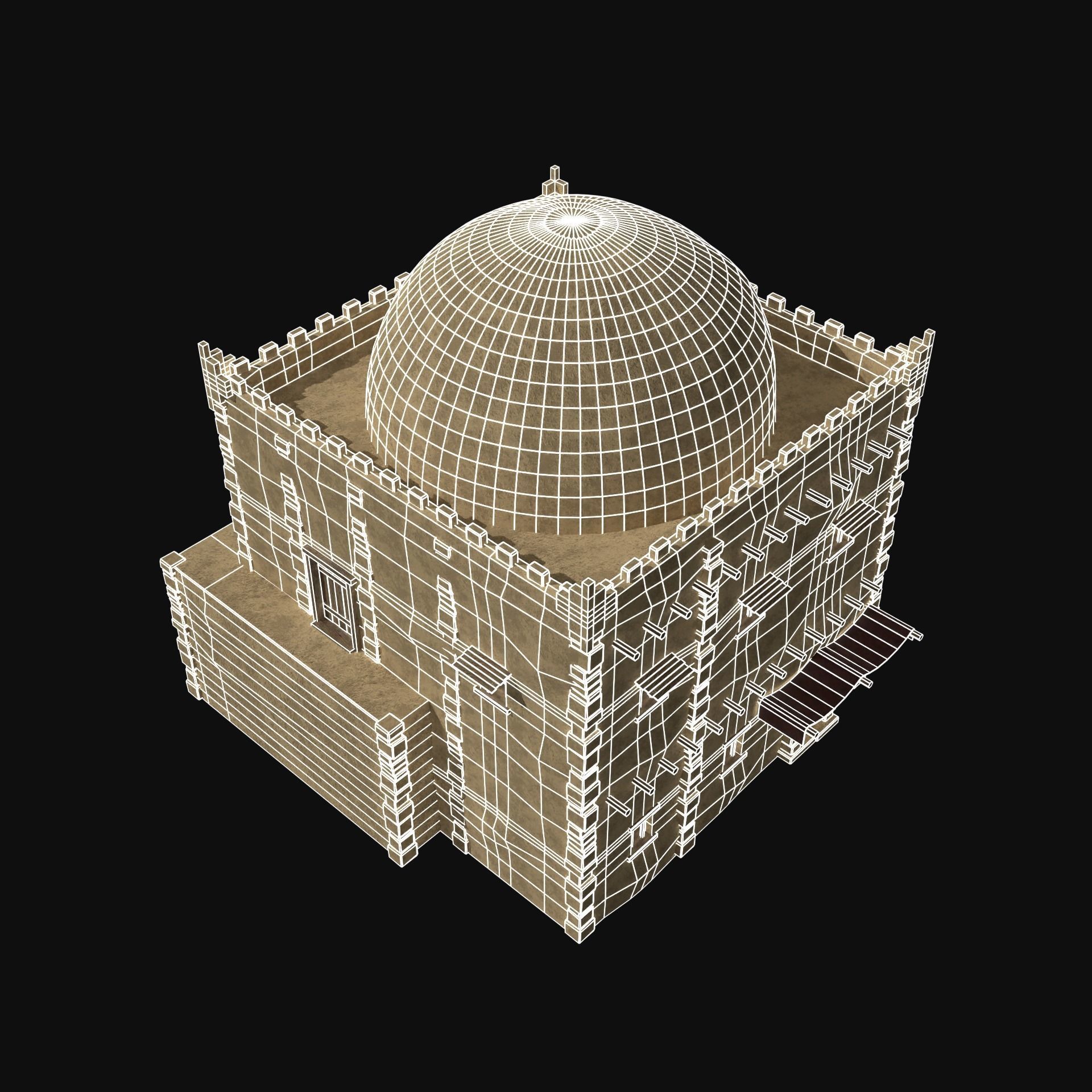 DESERT ARAB ANCIENT EGYPT TURKEY SUMER BABYLON HOUSE COLLECTION Low-poly 3D model_48