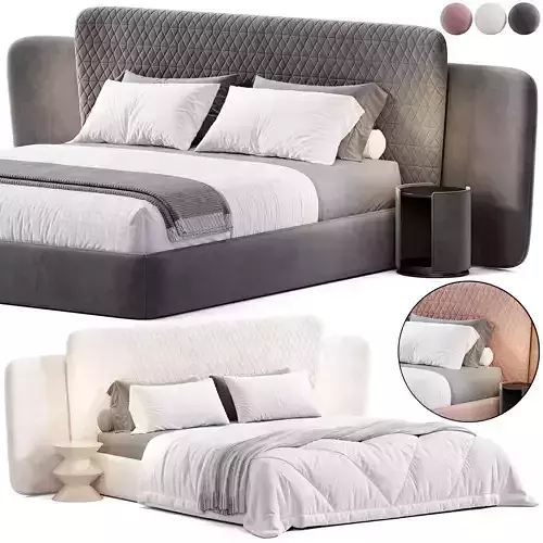 Sheila bed by Opera Contemporary 3D model