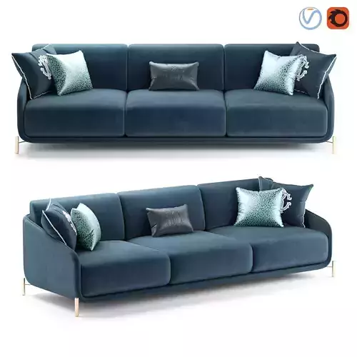 ROBERTO CAVALLI CLIFTON SOFA 3 SEATER