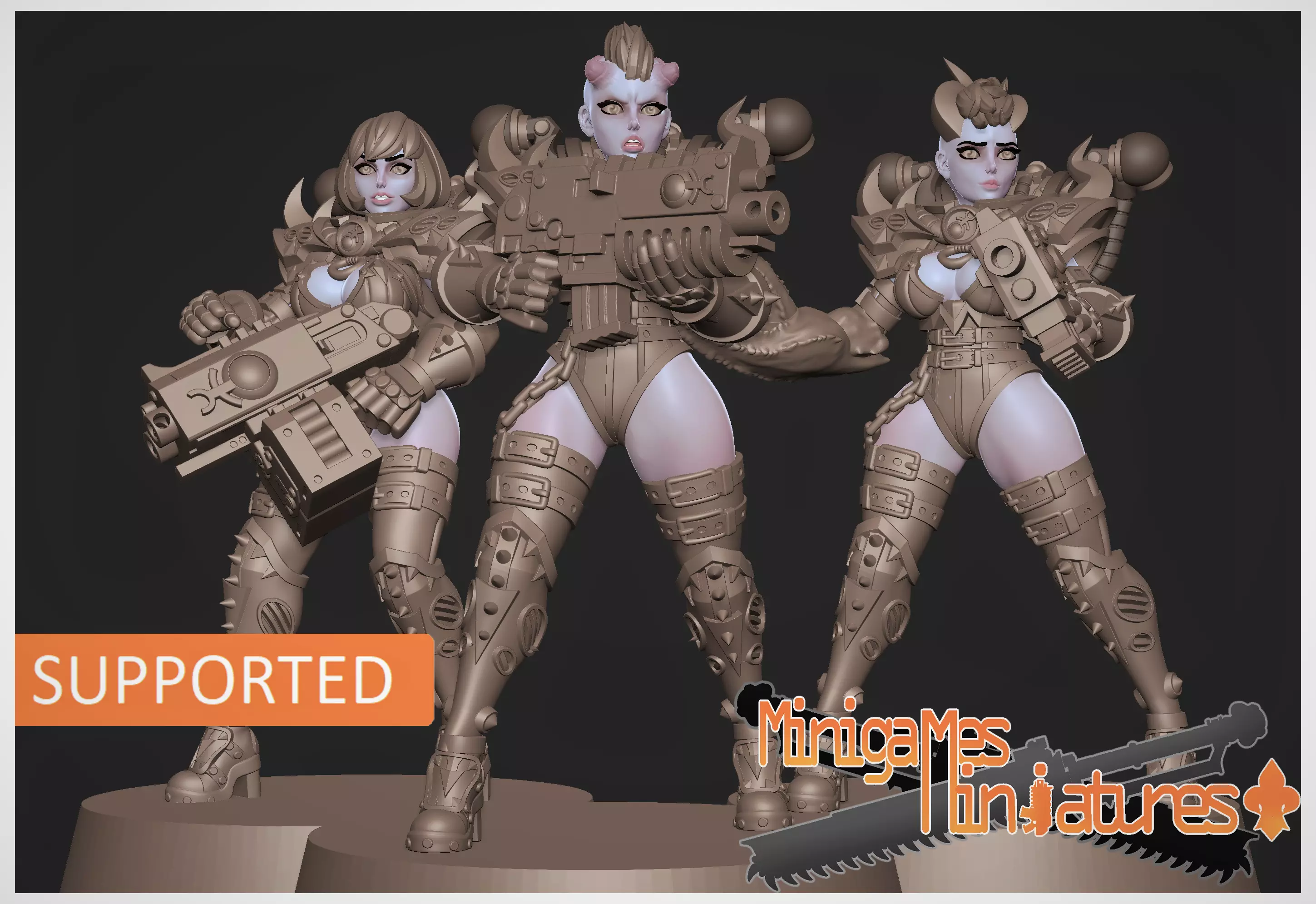 Sisters of corruption anime figurines 3D print model_0