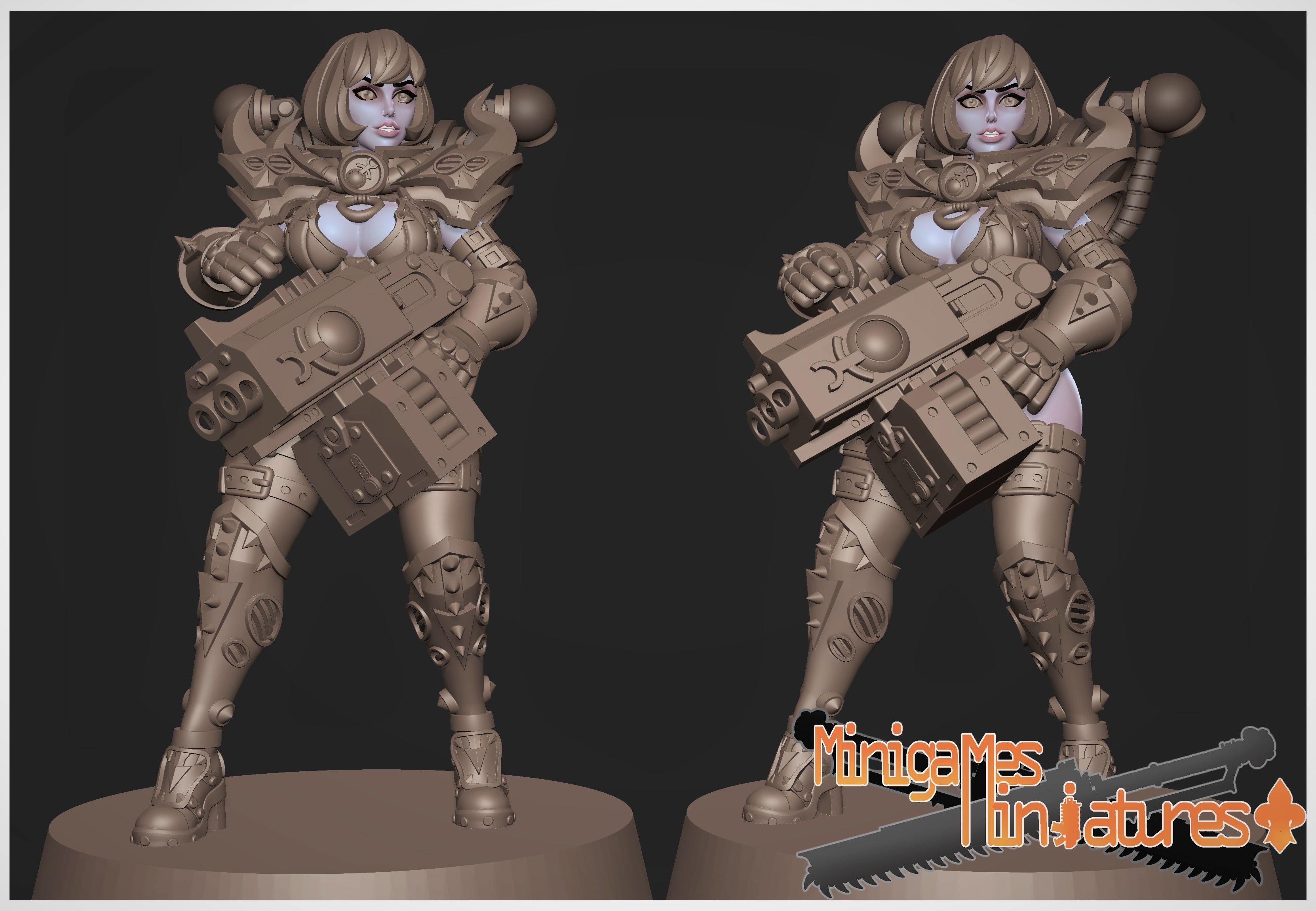 Sisters of corruption anime figurines 3D print model_2