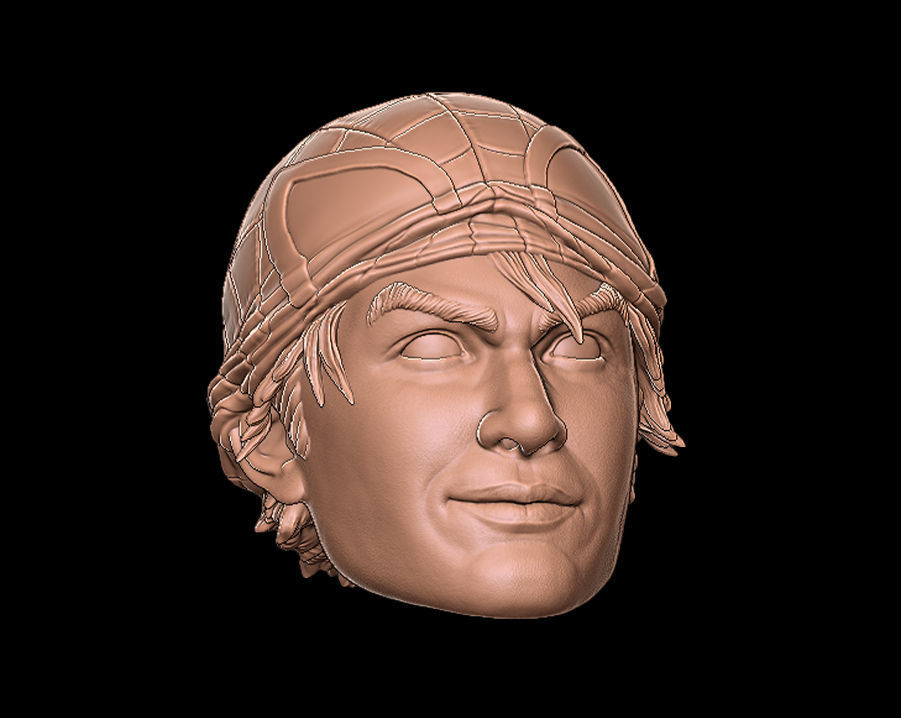 Spiderman Peter Parker Head 3D print model_2
