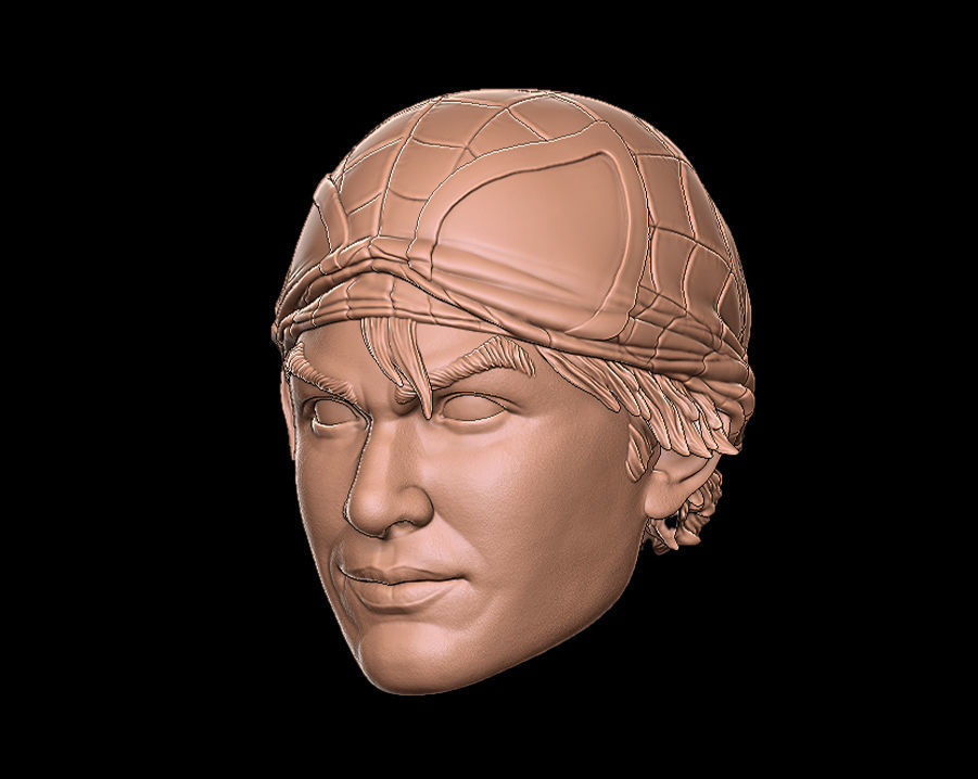 Spiderman Peter Parker Head 3D print model_5