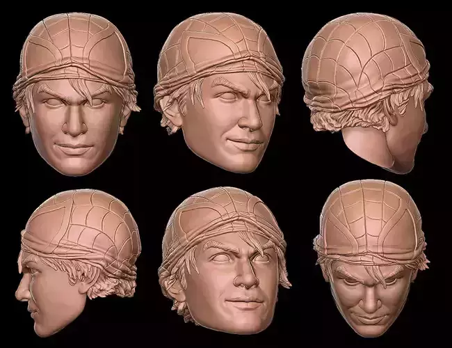 Spiderman Peter Parker Head