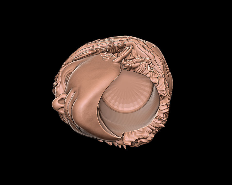 Spiderman Peter Parker Head 3D print model_7