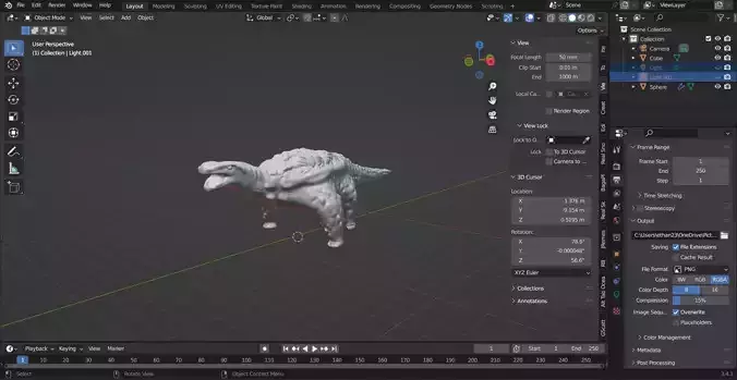 Turtle Free 3D model