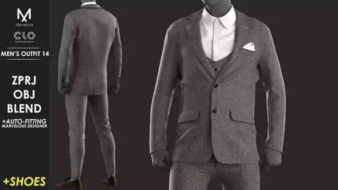 Mens Outfit 14 - Marvelous Designer