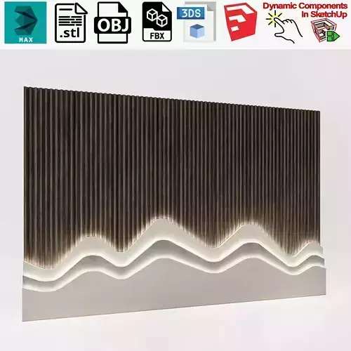 Decorative Wall Panel 3D wall panel 3d panel 3D model