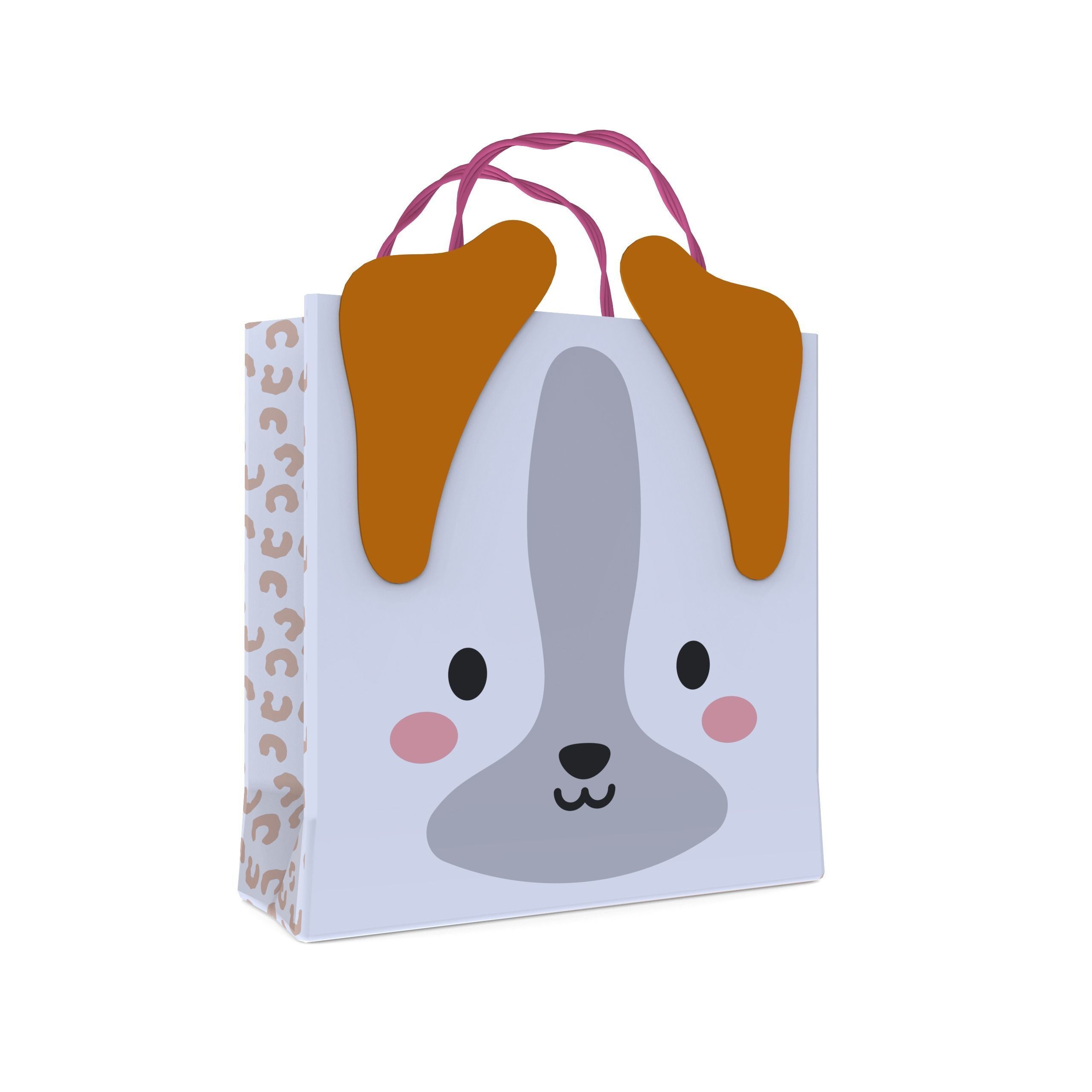 3D Gift Bag Model Set of 11  Low-poly 3D model_5