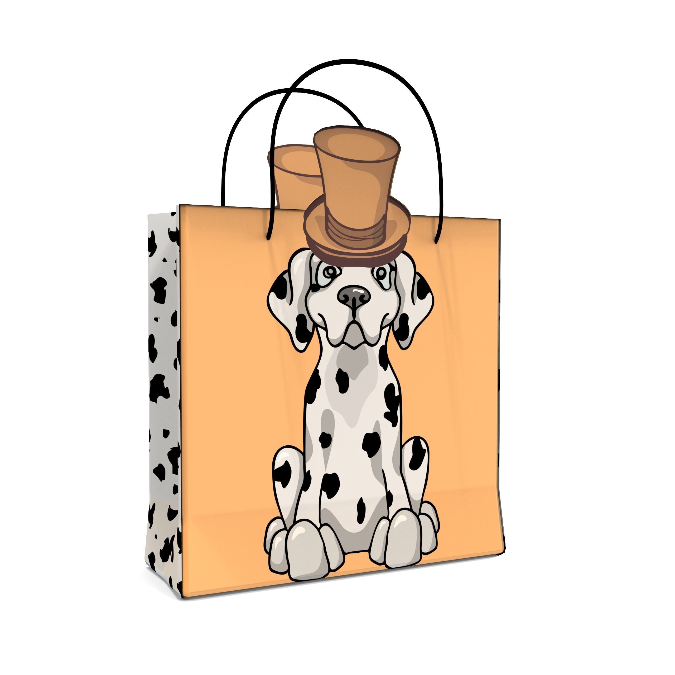 3D Gift Bag Model Set of 11  Low-poly 3D model_10