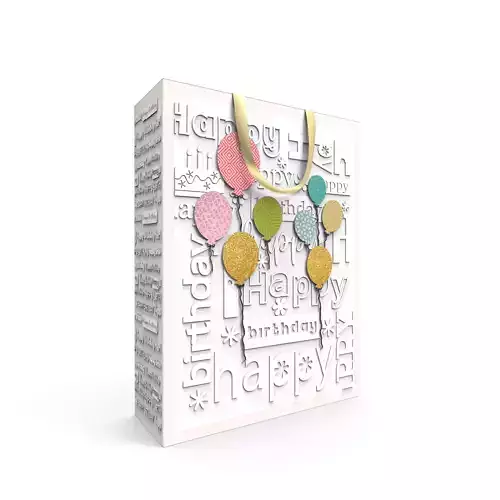 3D Gift Bag Model Set of 11 