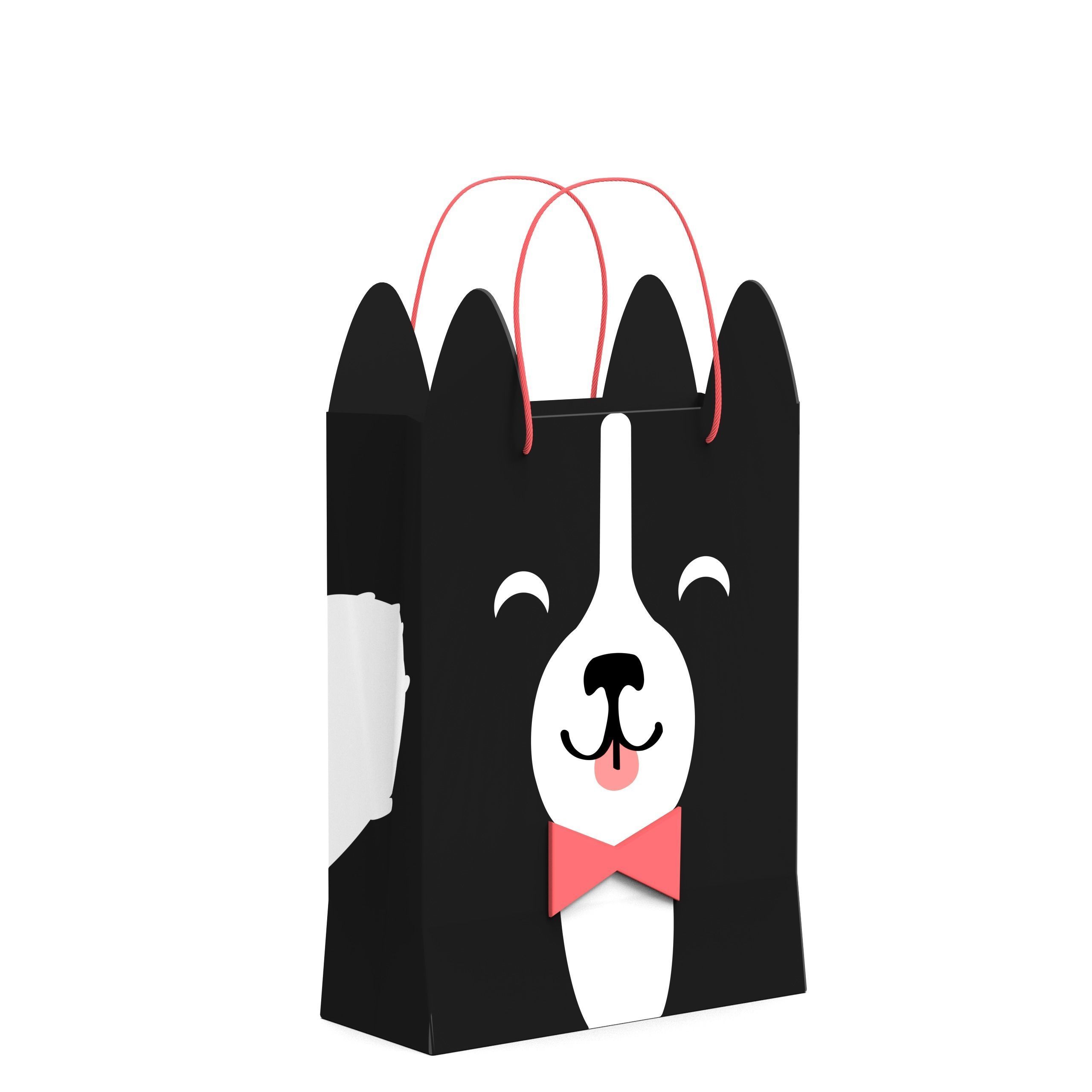 3D Gift Bag Model Set of 11  Low-poly 3D model_8