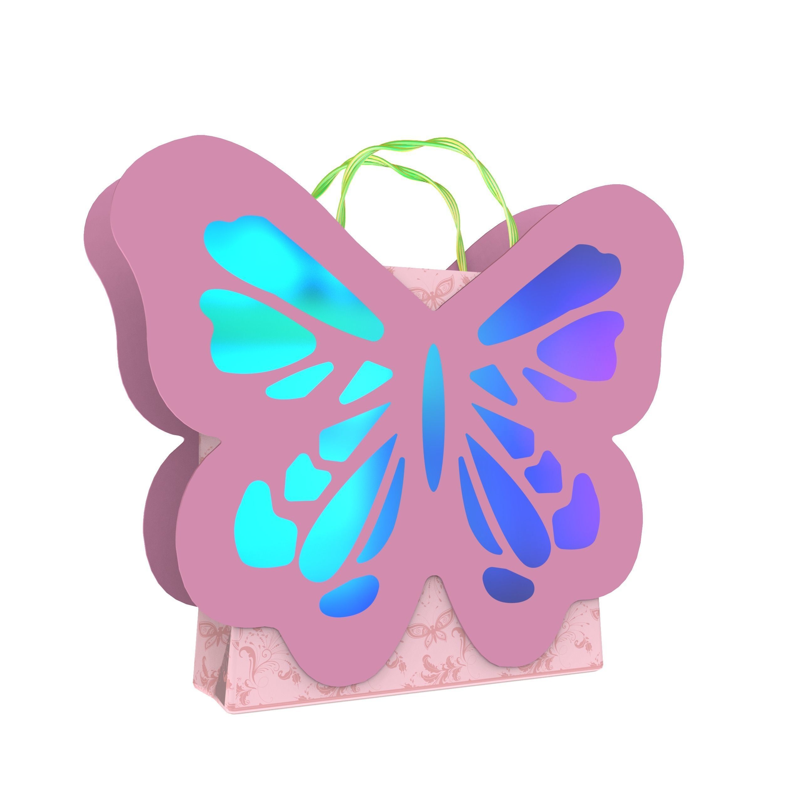 3D Gift Bag Model Set of 11  Low-poly 3D model_6