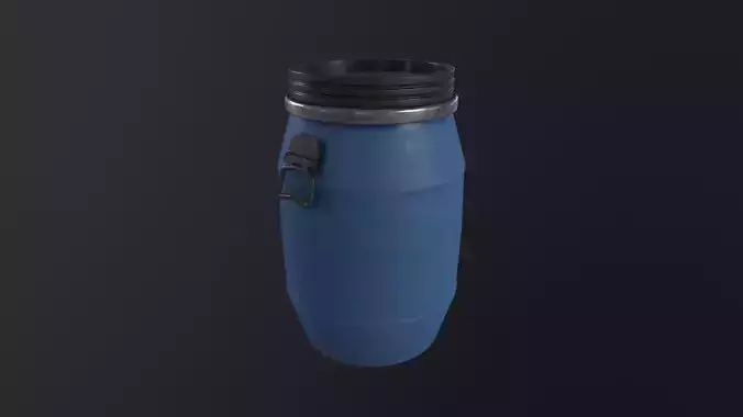 Plastic Barrel 3D Model
