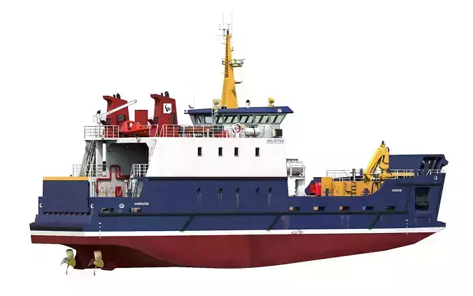 Ro-Ro Vehicle Passenger Ferry 3D model