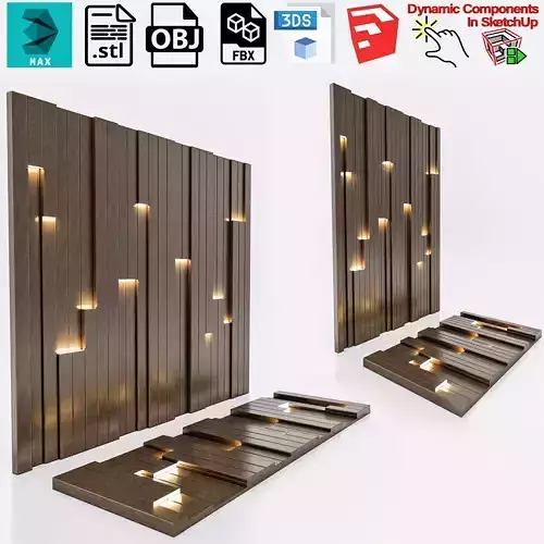 Decorative Wall Panel 3D wall panel 3d panel 3D model
