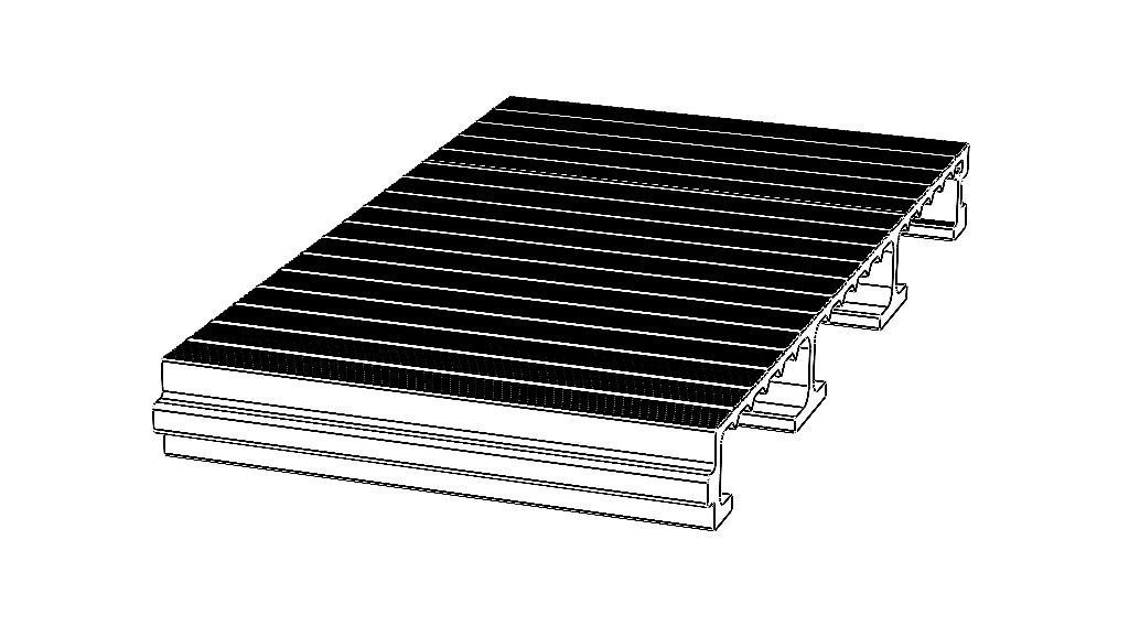 Aluminum Extruded Outdoor Platform MOD AL-055ap Low-poly 3D model_26