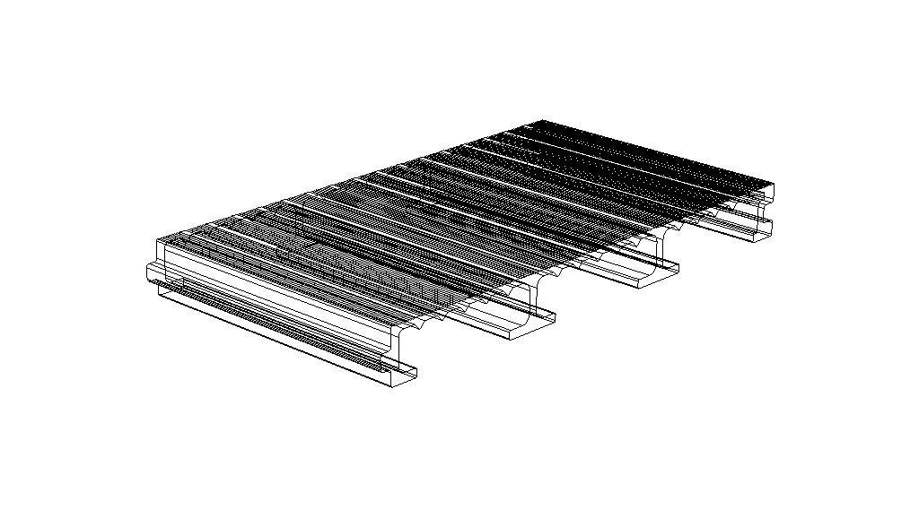 Aluminum Extruded Outdoor Platform MOD AL-055ap Low-poly 3D model_32