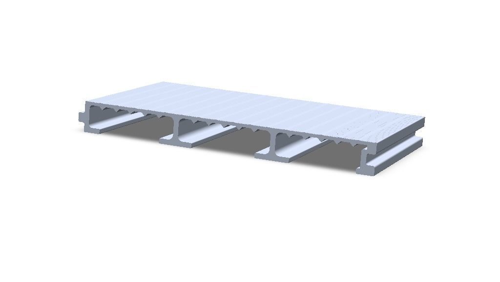 Aluminum Extruded Outdoor Platform MOD AL-055ap Low-poly 3D model_5
