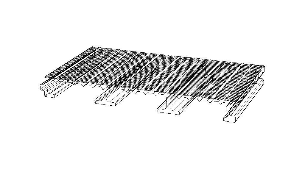 Aluminum Extruded Outdoor Platform MOD AL-055ap Low-poly 3D model_4