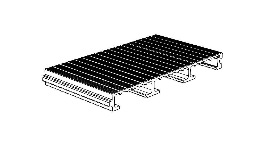 Aluminum Extruded Outdoor Platform MOD AL-055ap Low-poly 3D model_30