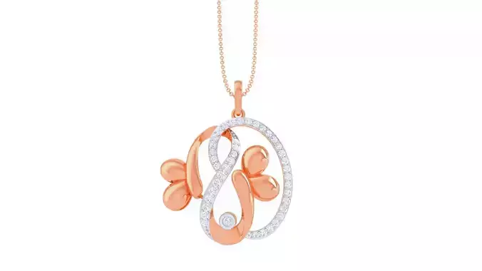 High Jewelry Pendant Necklace 3dm stl 3mf obj glb gltf mtl