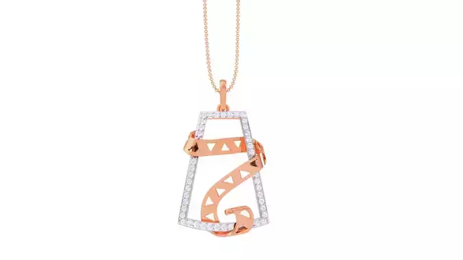 High Jewelry Pendant Necklace 3dm stl 3mf obj glb gltf mtl