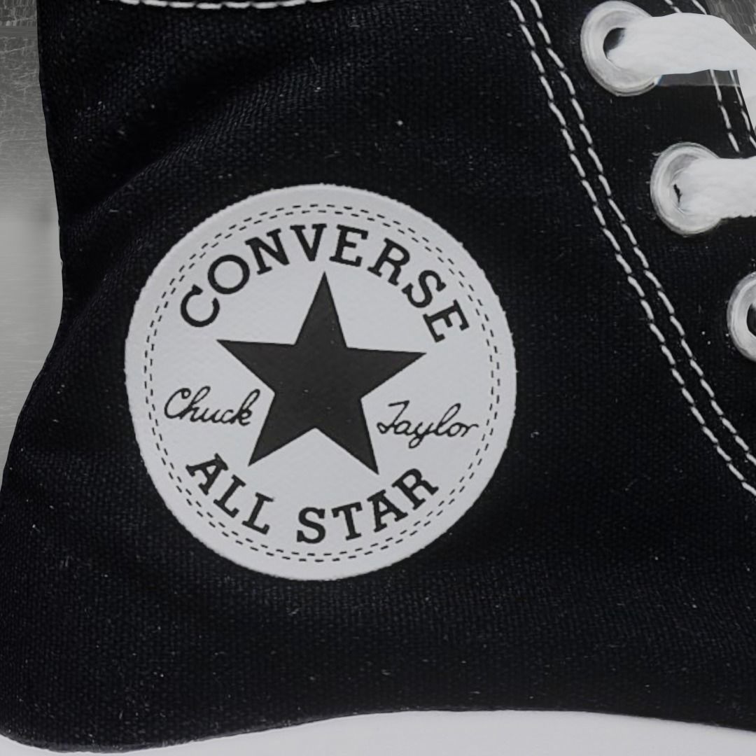 CONVERSE 3D SHOES - WHITE-BLACK Low-poly 3D model_11