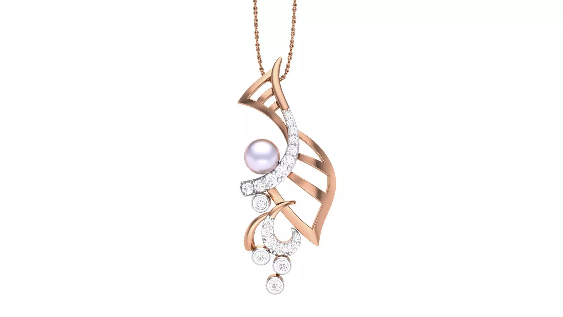 High Jewelry Pendant Necklace 3dm stl 3mf obj glb gltf mtl 3D print model_0