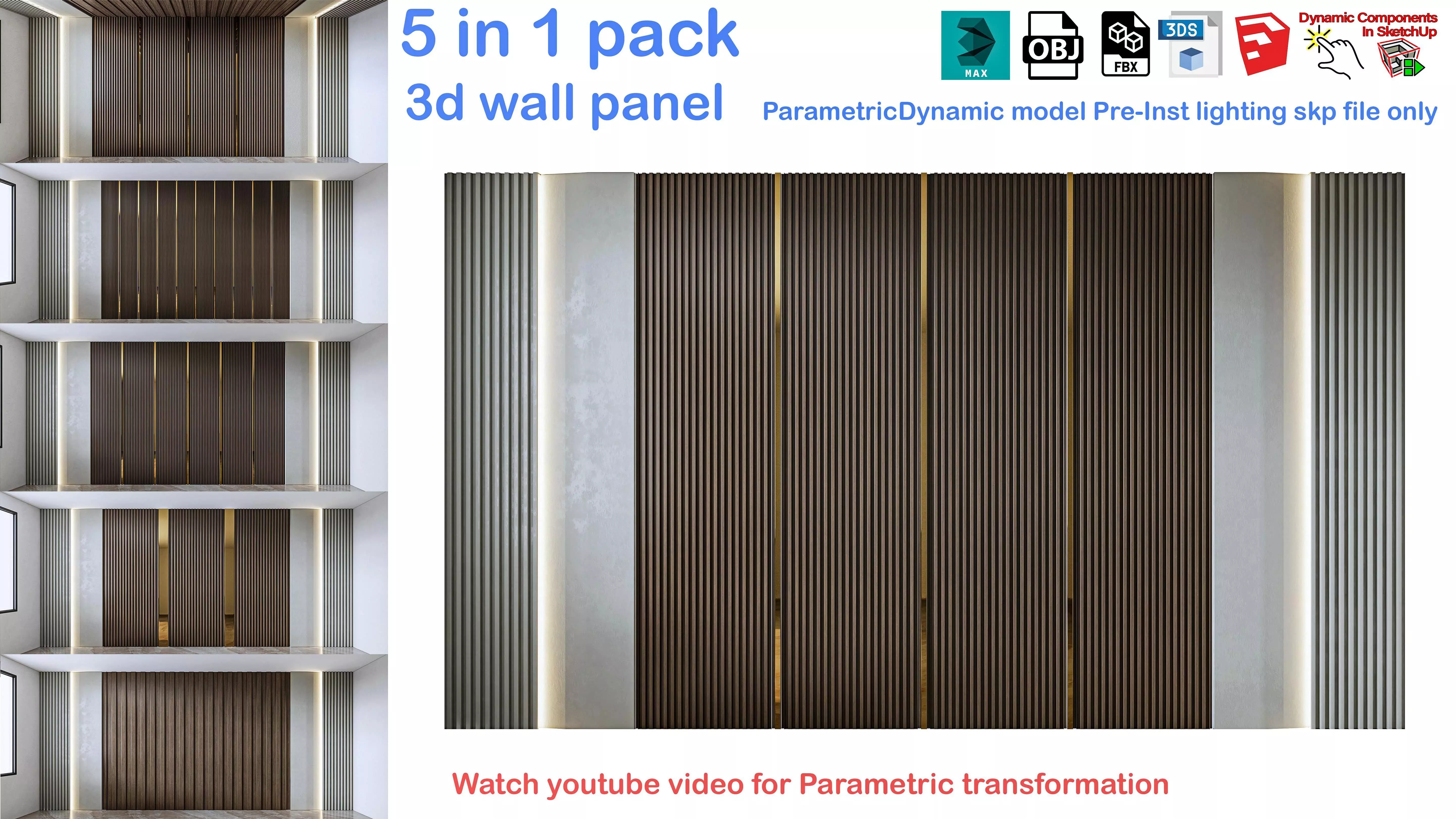 Decorative Wall Panel 3D wall panel 3d panel Free 3D model_0