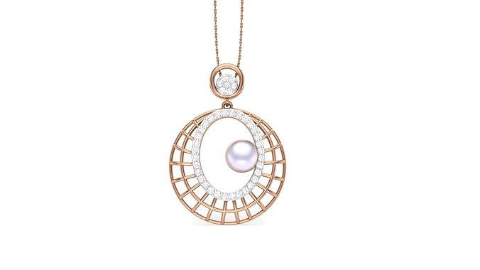 Ball in the Gravity mesh High Jewelry Pendant Necklace 3dm stl 3D print model