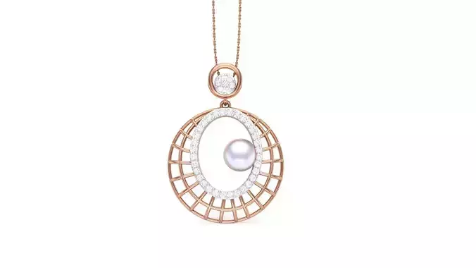 Ball in the Gravity mesh High Jewelry Pendant Necklace 3dm stl 3D print model