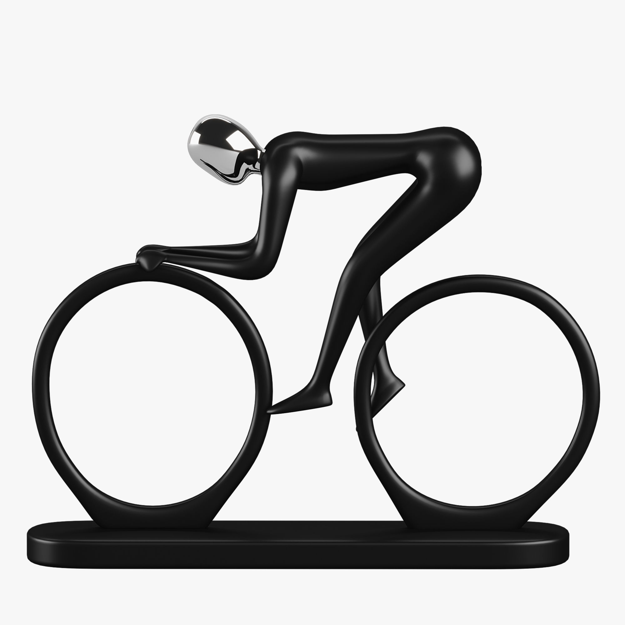 Sports Sculptures Decorative set Low-poly 3D model_2