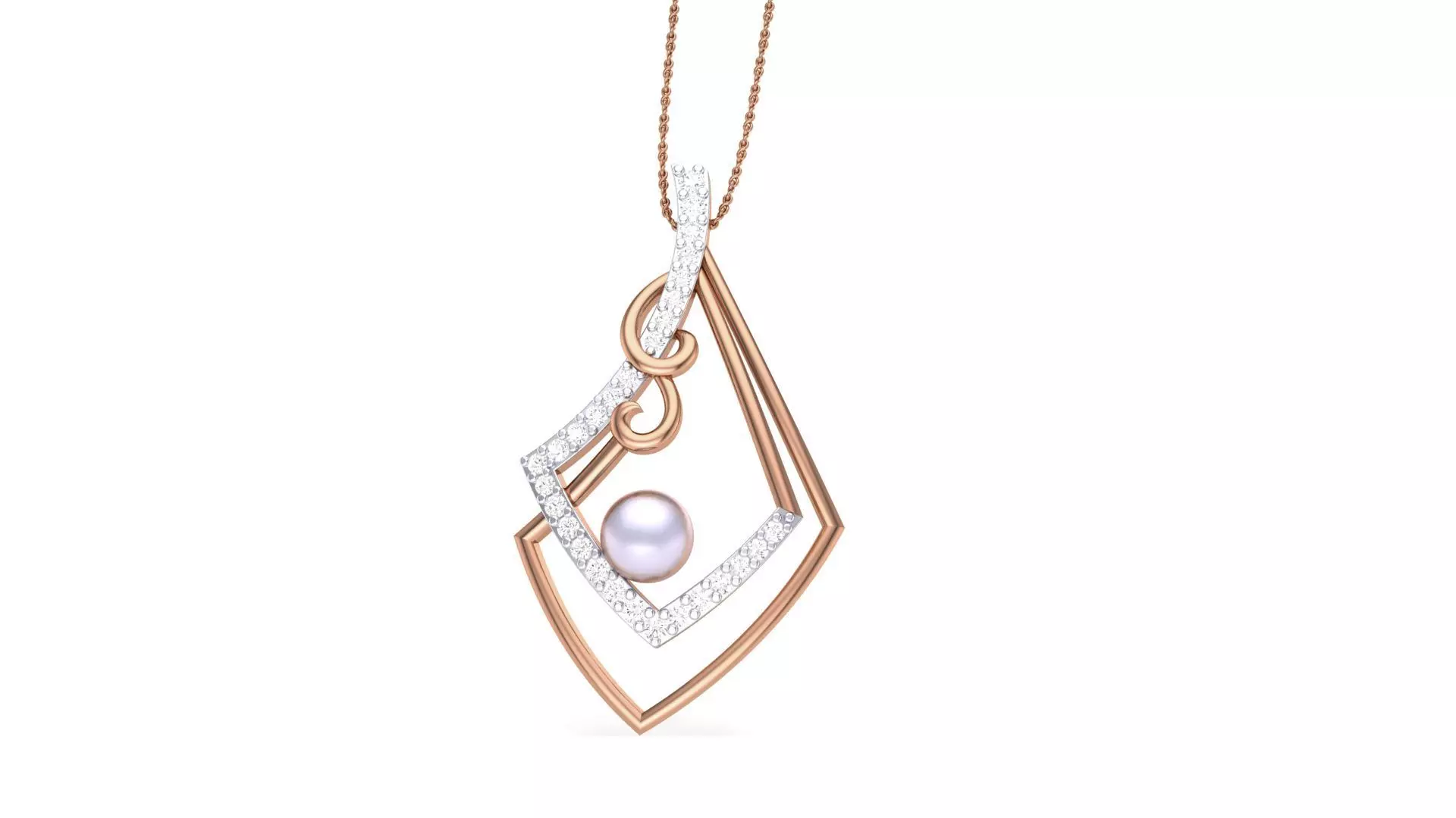 High Jewelry Pendant Necklace 3dm stl 3mf obj glb gltf mtl 3D print model_0