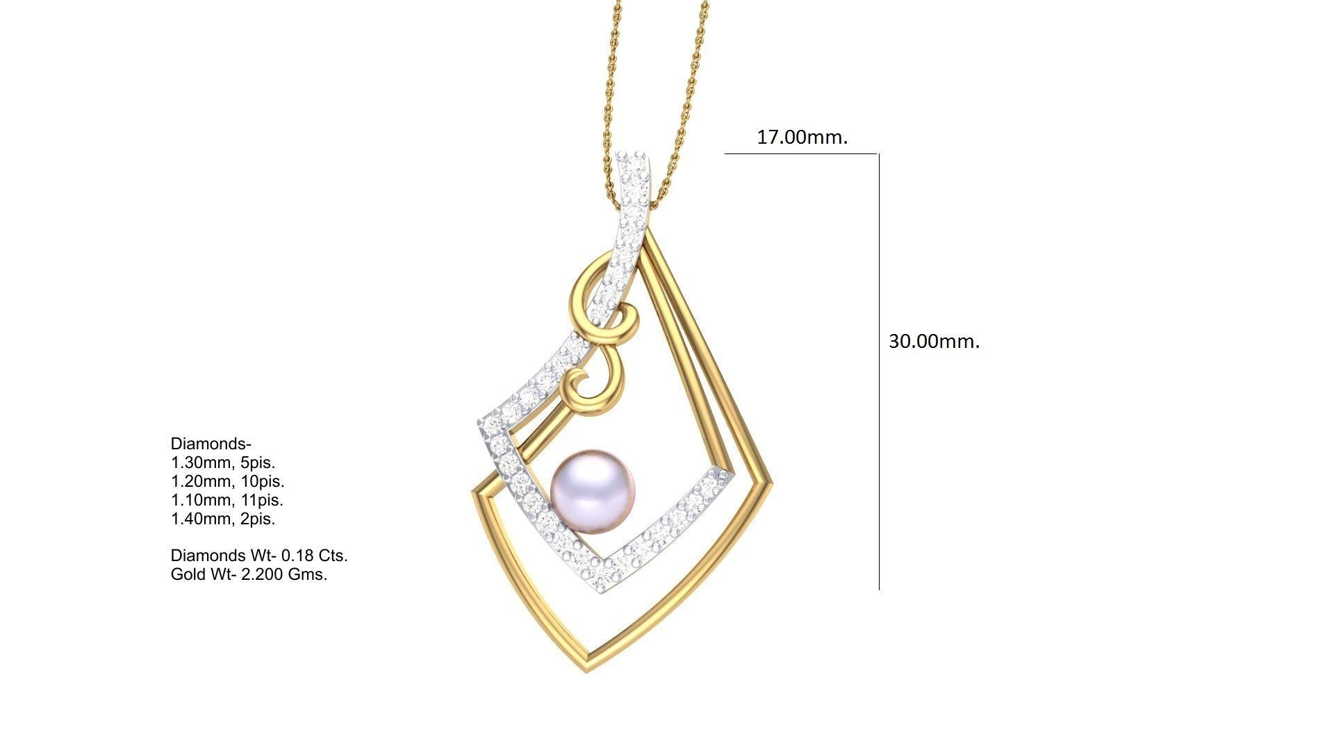 High Jewelry Pendant Necklace 3dm stl 3mf obj glb gltf mtl 3D print model_6